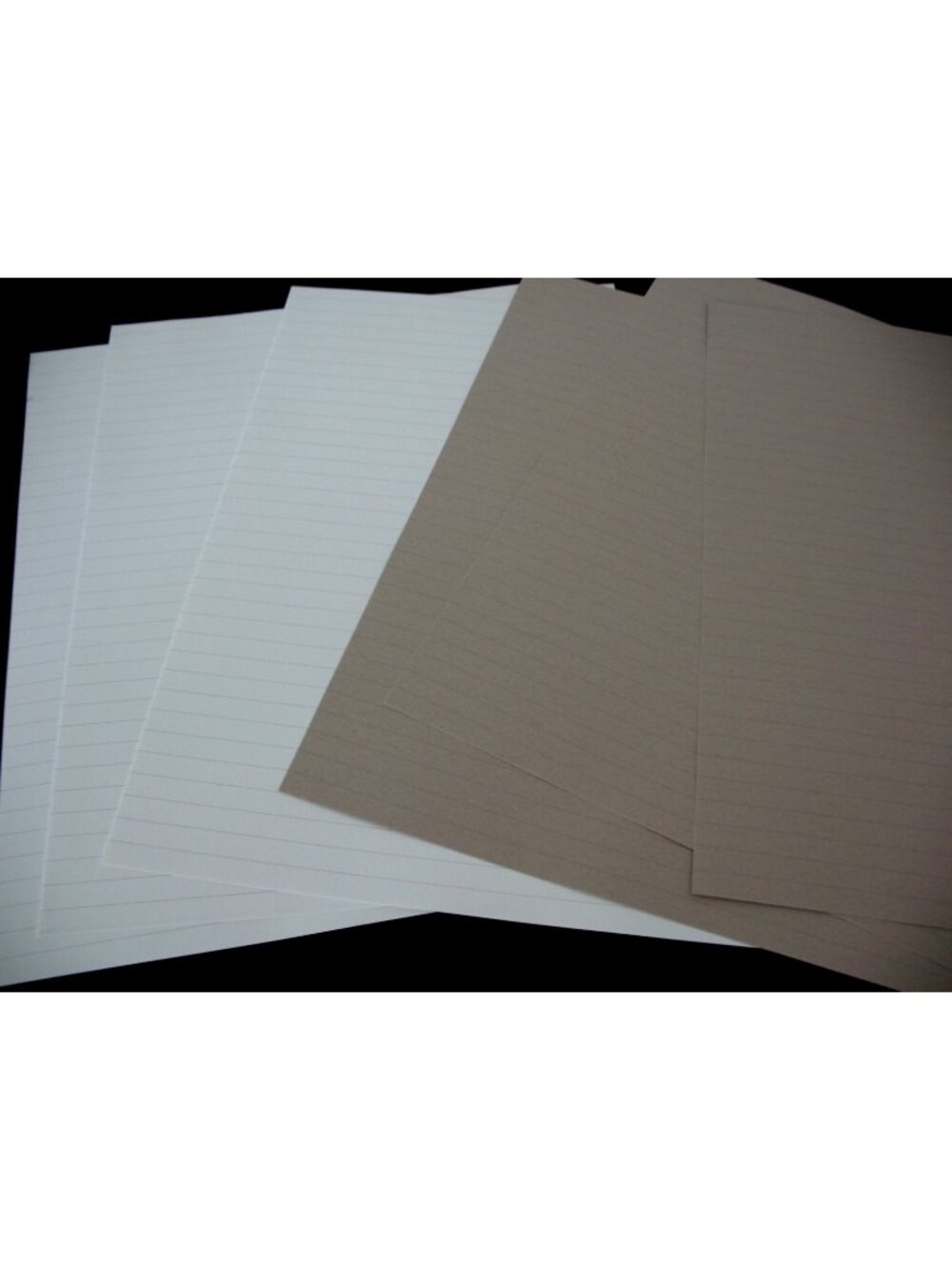Creative Memories 10 X 12 Scrapbooking Paper- White&Natural Ruled Loose 6 sheets